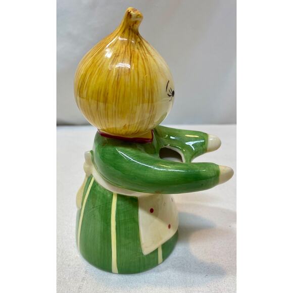 Vintage Kitschy Onion Head Girl measure spoon holder Seasons of Cannon Falls 6” - Picture 5 of 9